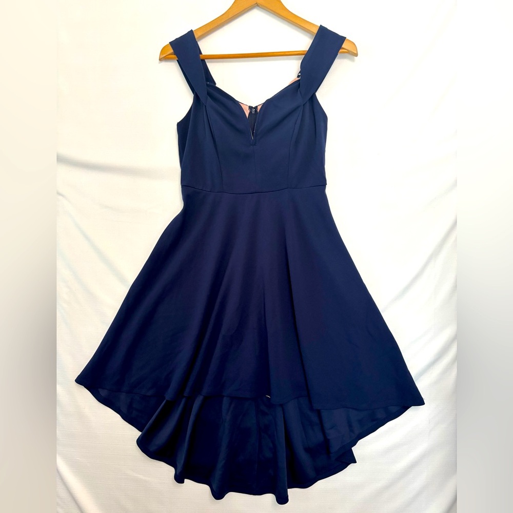 CITY STUDIO Navy Blue High Low Dress Size 9 Juniors